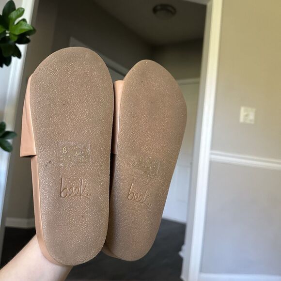 Beek Pelican Leather Platform Sandal in Honey Size 8 ($280) Tan EXCELLENT! - Picture 13 of 15